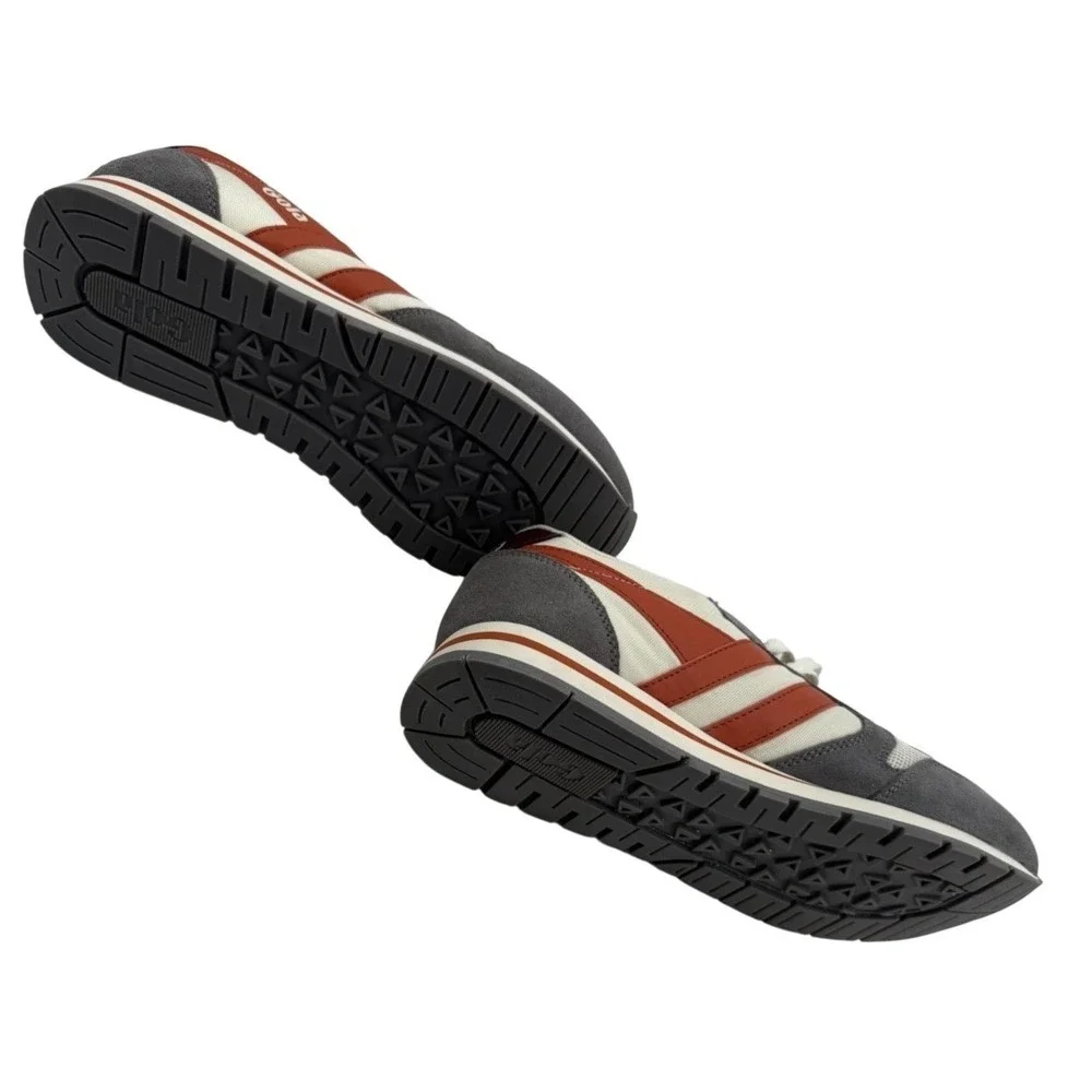 Gola Daytona Sneakers Mens US 9 EU 42 White Orange Gray Retro Shoes NO BOX